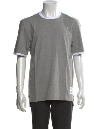 Pre-owned Thom Browne Crew Neck Short Sleeve T-shirt W/ Tags In Grey