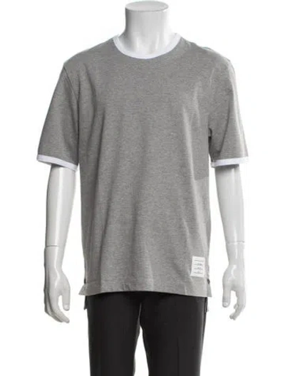 Pre-owned Thom Browne Crew Neck Short Sleeve T-shirt W/ Tags In Grey
