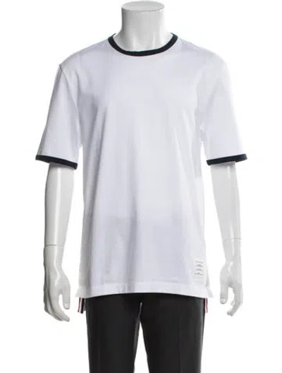 Pre-owned Thom Browne Crew Neck Short Sleeve T-shirt W/ Tags In White