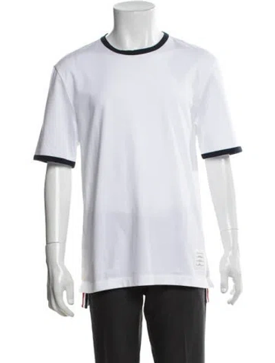 Pre-owned Thom Browne Crew Neck Short Sleeve T-shirt W/ Tags In White