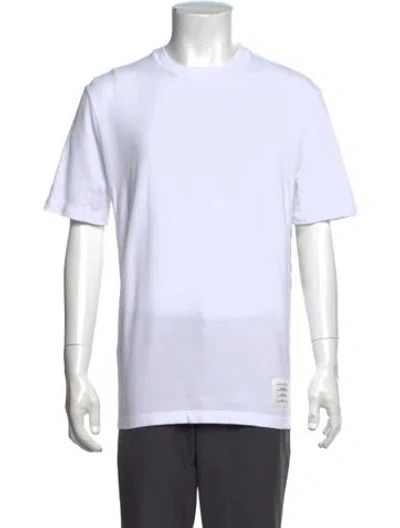 Pre-owned Thom Browne Crew Neck Short Sleeve T-shirt In White