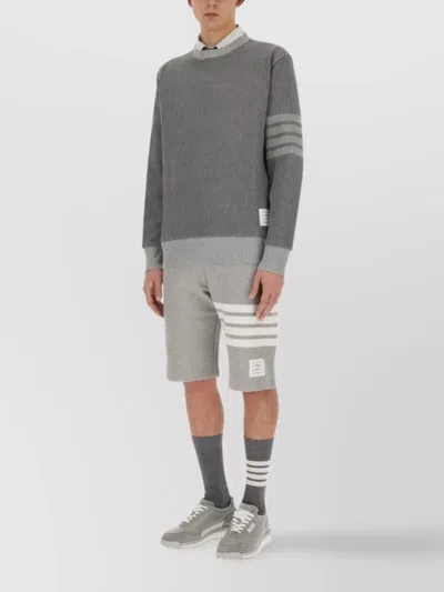 Thom Browne Crew Neck Striped Sweater