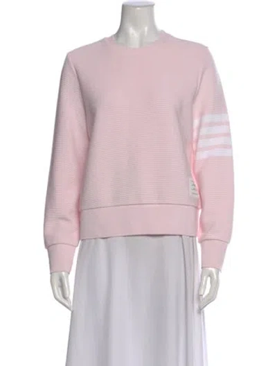 Pre-owned Thom Browne Crew Neck Sweater In Pink