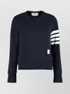 Thom Browne Pullover Sweatshirt With Engineered 4 Bar In Classic Loopback Clothing