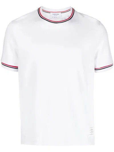 Thom Browne Crew-neck T-shirt With Application In White