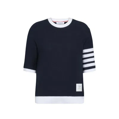 Thom Browne Crew Neck T-shirt In Black