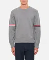 Thom Browne Man Grey Knitwear In Grey