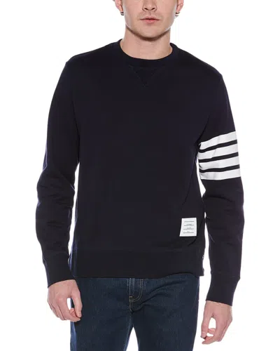 Thom Browne Blue 4-bar Cotton Sweatshirt