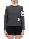 Thom Browne Crewneck Sweatshirt In Gray