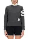 Thom Browne Crewneck Sweatshirt In Gray