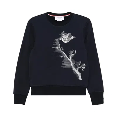Pre-owned Thom Browne Crewneck Sweatshirt 'navy' | Blue | Women's Size 42