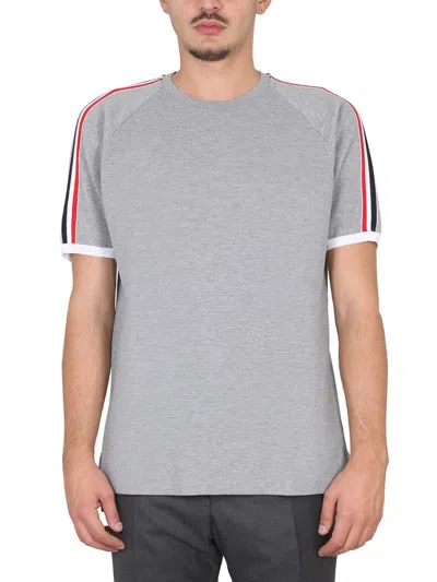 Thom Browne T-shirt Girocollo In Grey