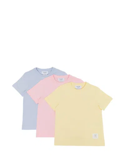 Thom Browne Kids' Crewneck T-shirt In Multi