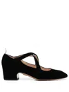Thom Browne Criss-cross Velour-finish 55m Sandals In Black