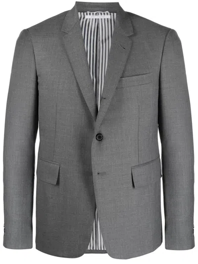 Thom Browne Crop-sleeve Blazer In Grau