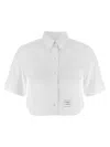 Thom Browne Shirt Short Sleeve Collar Button-down In White