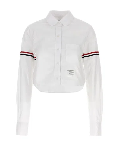 THOM BROWNE THOM BROWNE CROPPED BUTTON-UP SHIRT