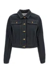Thom Browne Japanese Selvedge Denim Jacket Puffer Jackets Blue In Blue