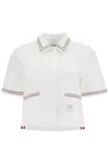 Thom Browne Drop-back Cropped Shirt