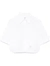 Thom Browne Shirt Short Sleeve Collar Button-down In White