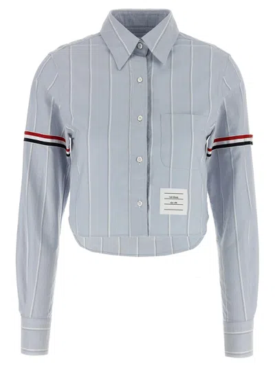 Thom Browne Cropped Shirt Shirt And Blouse Blue