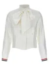 Thom Browne Silk Shirt In White
