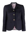 Thom Browne Cropped Single-breasted Blazer In Black