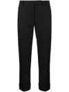 Thom Browne Cropped Tailored Trousers In Black