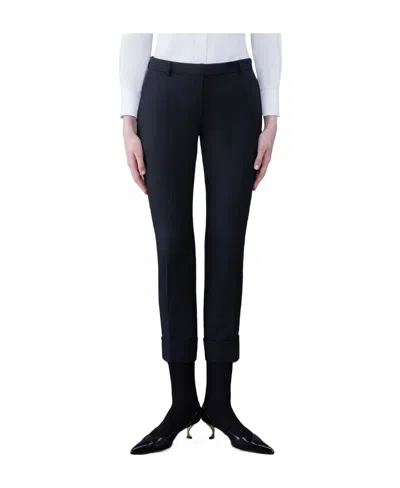 Thom Browne Cropped Tailored Trousers In Black