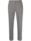 Thom Browne Cropped Tailored Trousers In Grey
