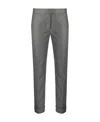 Thom Browne Cropped Tailored Trousers In Medium Gray