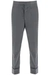 Thom Browne Cropped Tailored Trousers In Grey