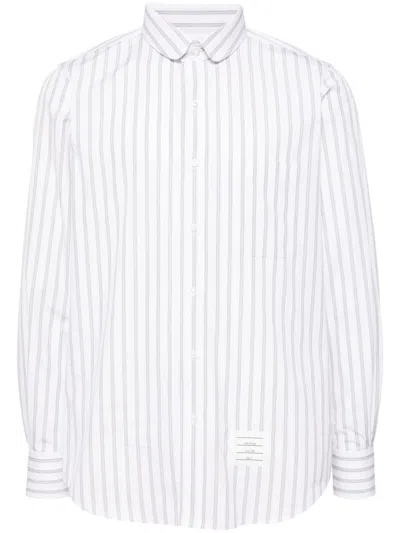 Thom Browne Cropped Trousers In Grey