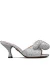 Thom Browne Crystal-hector Sandals In Silver