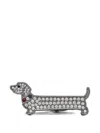 Thom Browne Crystal Limousine Hector Tie Clip In Metallic