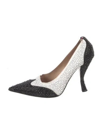 Pre-owned Thom Browne Crystal Patterned Pumps In Multicolor