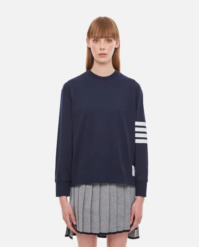 Thom Browne Dark Blue Long Sleeve Sweater