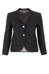 Thom Browne Wool Gabardine Sportcoat High Armhole In Dark Blue
