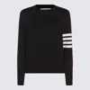 Thom Browne Relaxed Fit Wool Sweater In Black