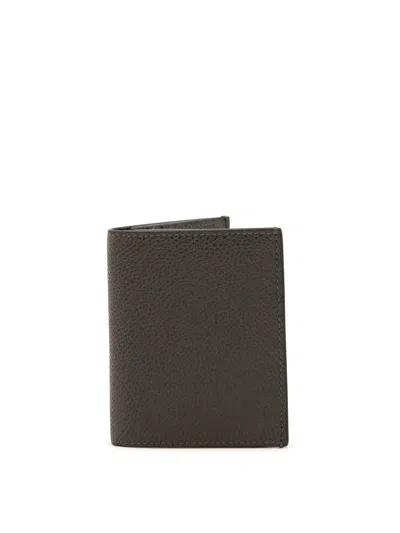 Thom Browne Dark Brown Leather Wallet