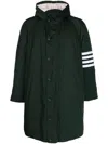 Thom Browne Men's Dark 4 Bar Parka Coat