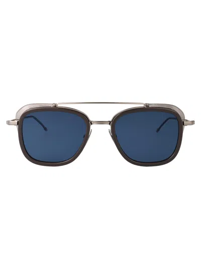 Thom Browne Dark Grey Acetate Titanium Sunglasses