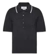 Thom Browne Dark Grey Back Print Polo In Dark Grey