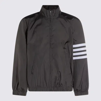 Thom Browne Dark Grey Casual Jacket In Neutral