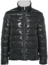 Thom Browne Dark Grey Reversible Zip-up Puffer Jacket In Gray