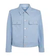 Thom Browne Denim Backstrap Utility Jacket In Blue