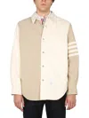 Thom Browne Men's Denim Jacket | Size 3 | Mjo145f In Brown