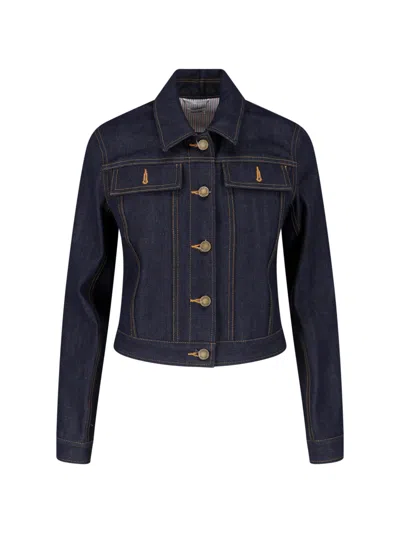 Thom Browne Denim Jacket In Blue