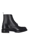 Thom Browne Black Commando Sole Apron Stitch Boots In Black