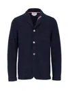 Thom Browne Destructured Jacket In Blue Cotton  In Blue